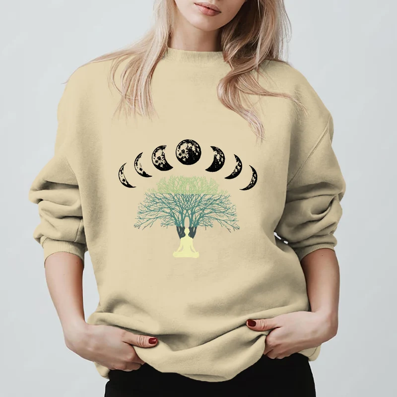 Olivenorma Baum des Lebens Herz Namaste Yoga Meditation Mentales Wohlbefinden Spirituelles Sweatshirt