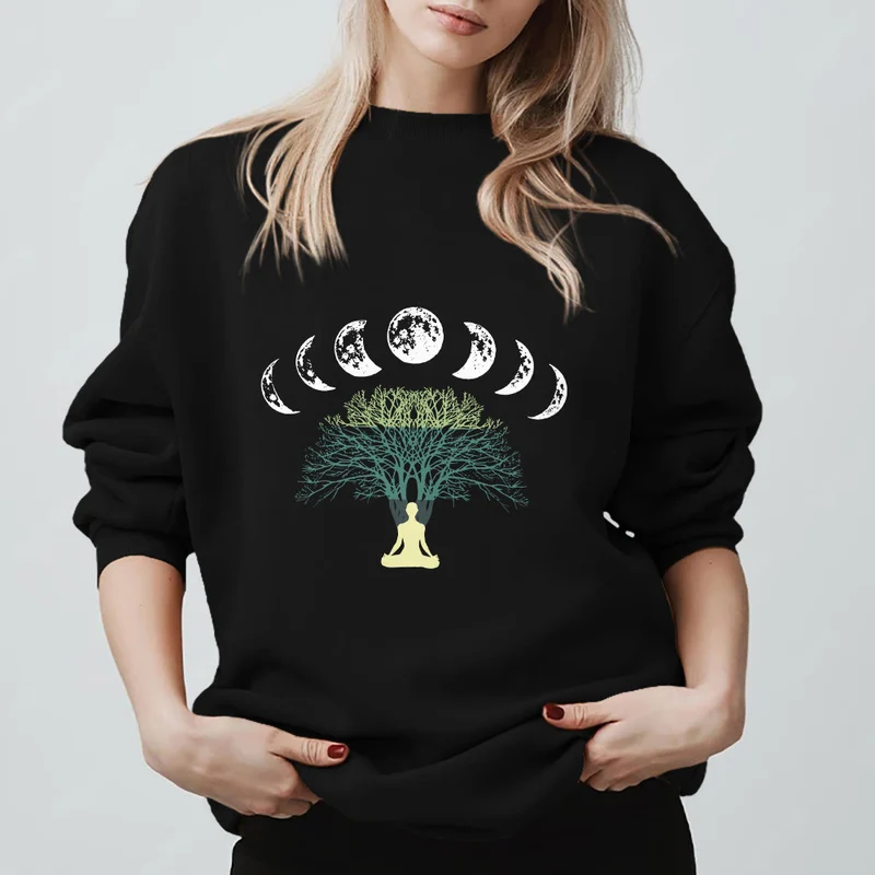 Olivenorma Baum des Lebens Herz Namaste Yoga Meditation Mentales Wohlbefinden Spirituelles Sweatshirt