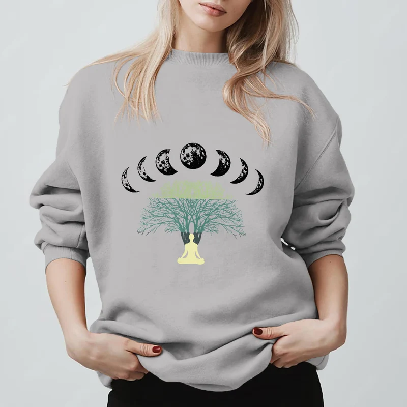 Olivenorma Baum des Lebens Herz Namaste Yoga Meditation Mentales Wohlbefinden Spirituelles Sweatshirt
