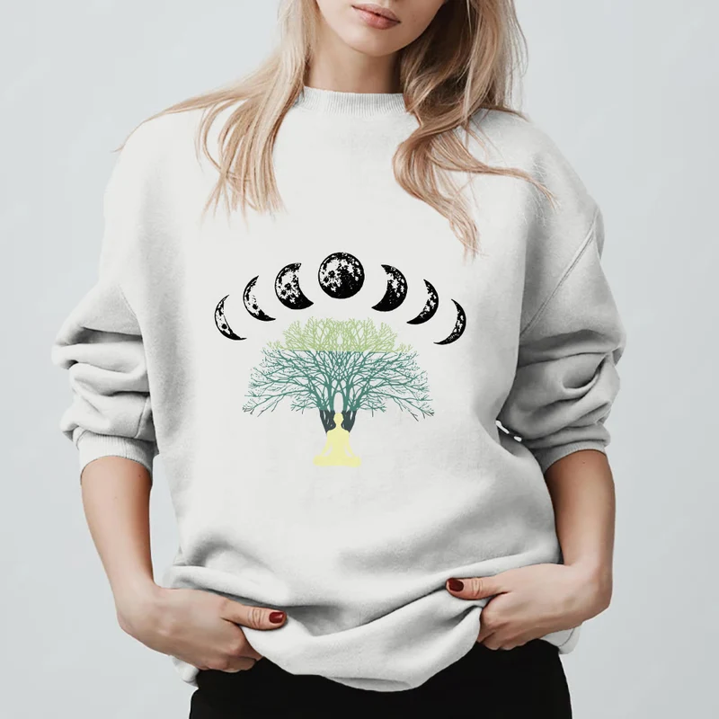 Olivenorma Baum des Lebens Herz Namaste Yoga Meditation Mentales Wohlbefinden Spirituelles Sweatshirt