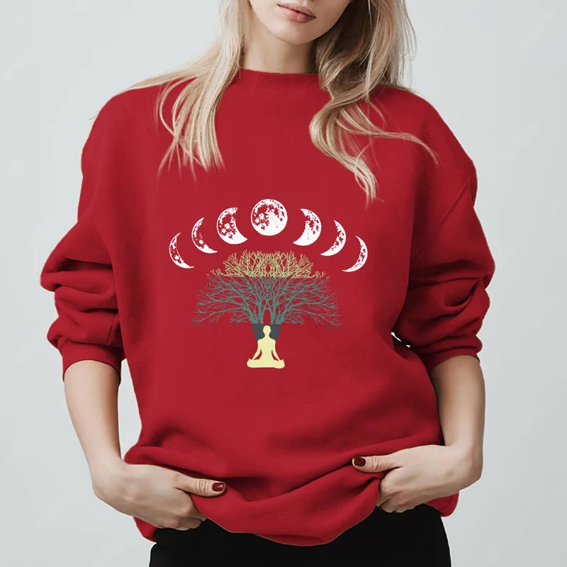 Olivenorma Baum des Lebens Herz Namaste Yoga Meditation Mentales Wohlbefinden Spirituelles Sweatshirt