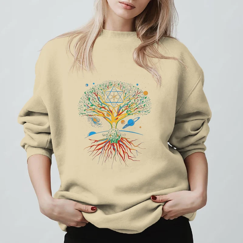 Olivenorma Baum Meditation Universum Spirituelle Achtsamkeit Sweatshirt
