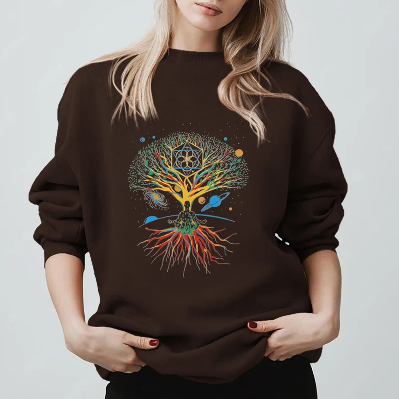 Olivenorma Baum Meditation Universum Spirituelle Achtsamkeit Sweatshirt