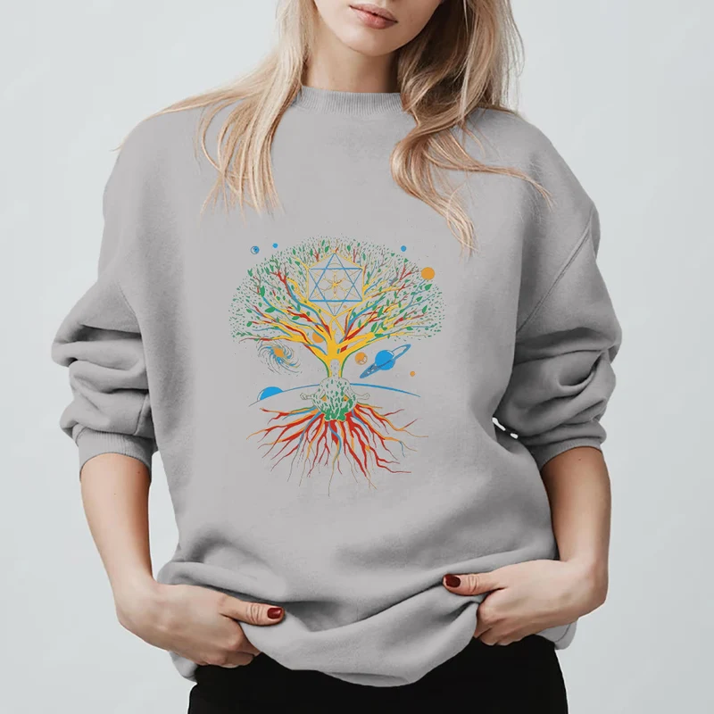 Olivenorma Baum Meditation Universum Spirituelle Achtsamkeit Sweatshirt