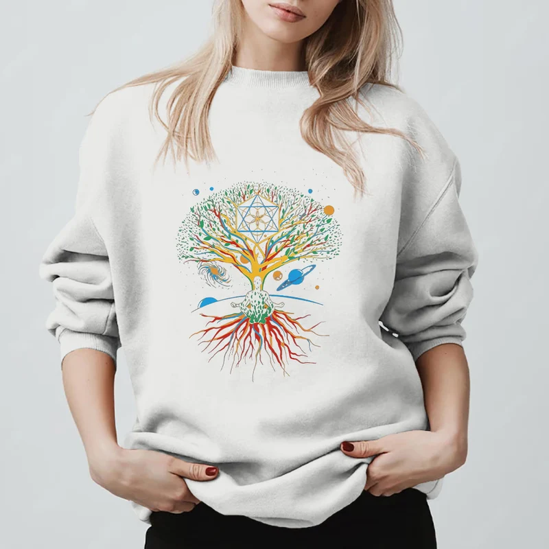 Olivenorma Baum Meditation Universum Spirituelle Achtsamkeit Sweatshirt