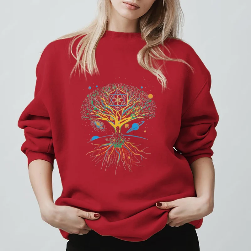 Olivenorma Baum Meditation Universum Spirituelle Achtsamkeit Sweatshirt