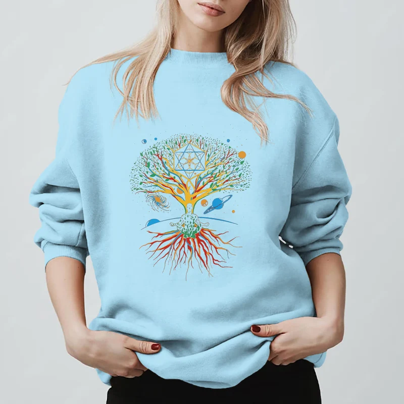 Olivenorma Baum Meditation Universum Spirituelle Achtsamkeit Sweatshirt