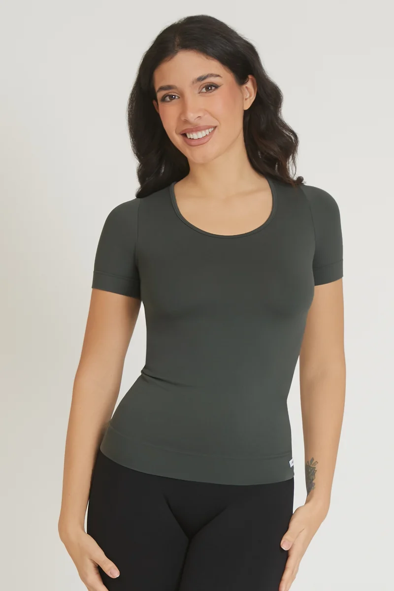 T-Shirt Miss FGM04 Coal Green