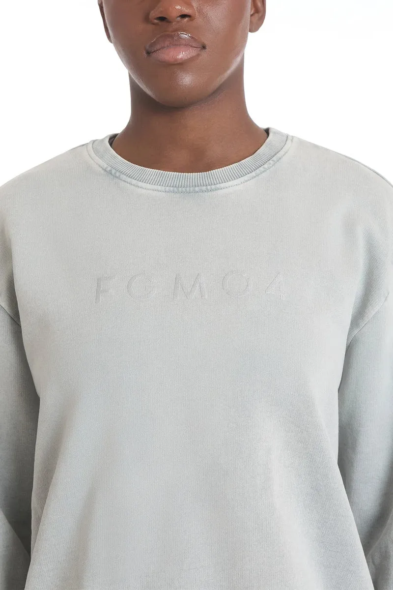 Felpa Donna Over Grigio Moonstone
