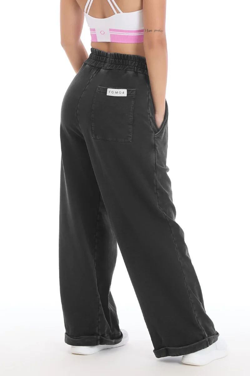 Pantalone Donna Over Grigio Ardesia