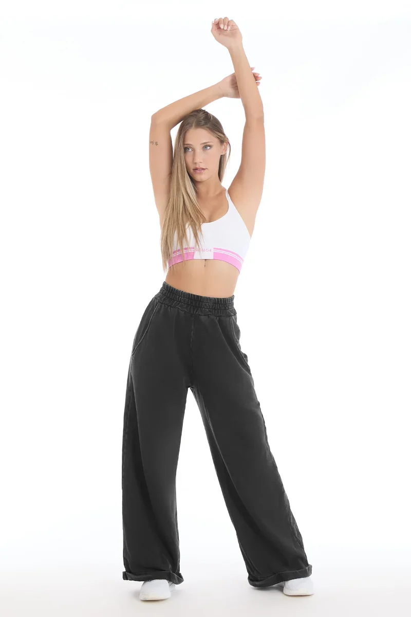 Pantalone Donna Over Grigio Ardesia