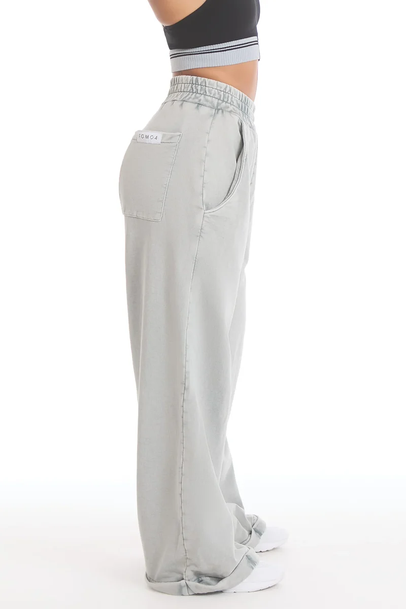 Pantalone Donna Over Grigio Moonstone