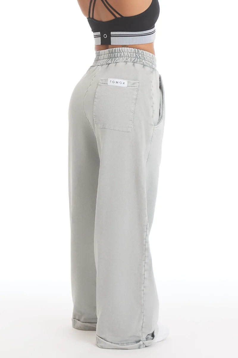 Pantalone Donna Over Grigio Moonstone