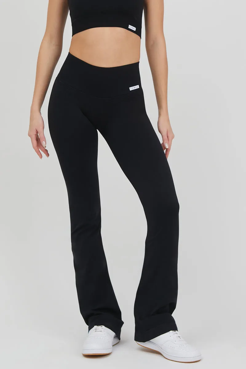 Leggings Soft Push Up Confidence a Zampa Nero