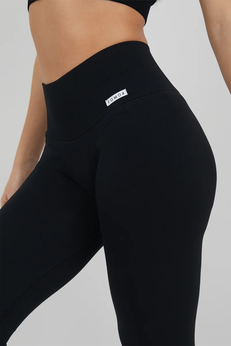 Leggings Soft Push Up Confidence a Zampa Nero