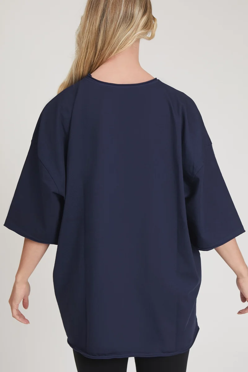 Maglia Donna WorkOut Extra Large Blu Notte