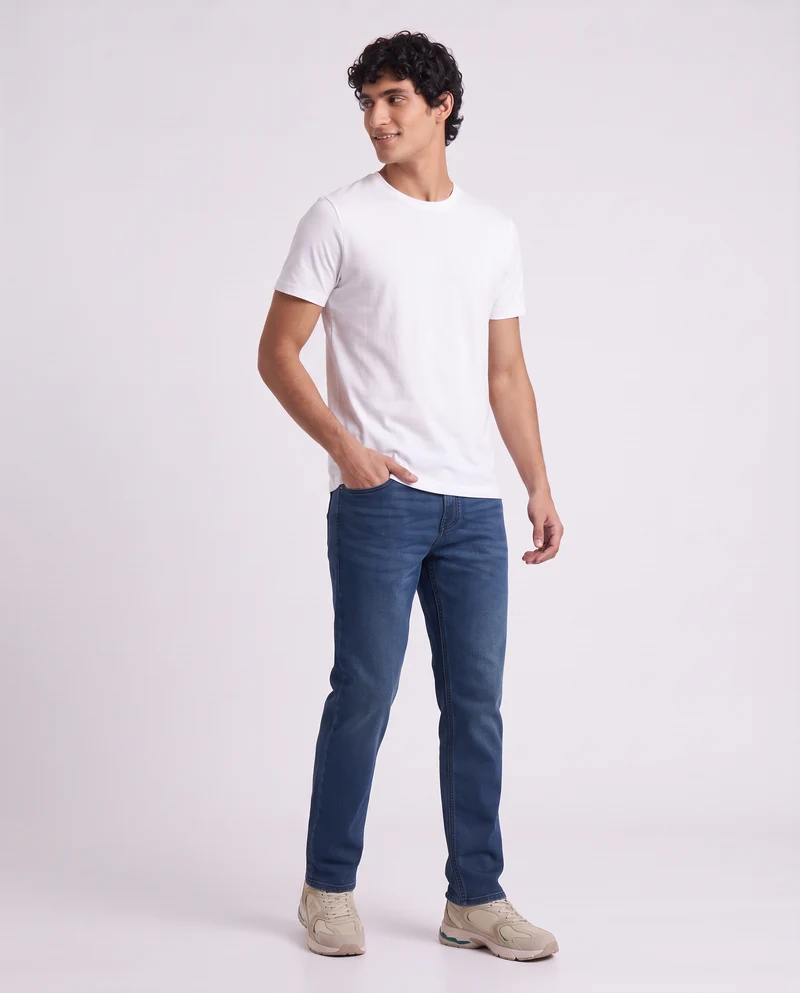 Jeans Slim Fit Blu Scuro Super Confort - DENIM SCURO