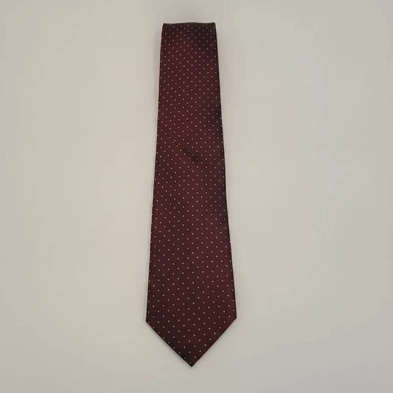 Cravatta uomo fantasia 8cm elegante e stilosa - Bordeaux