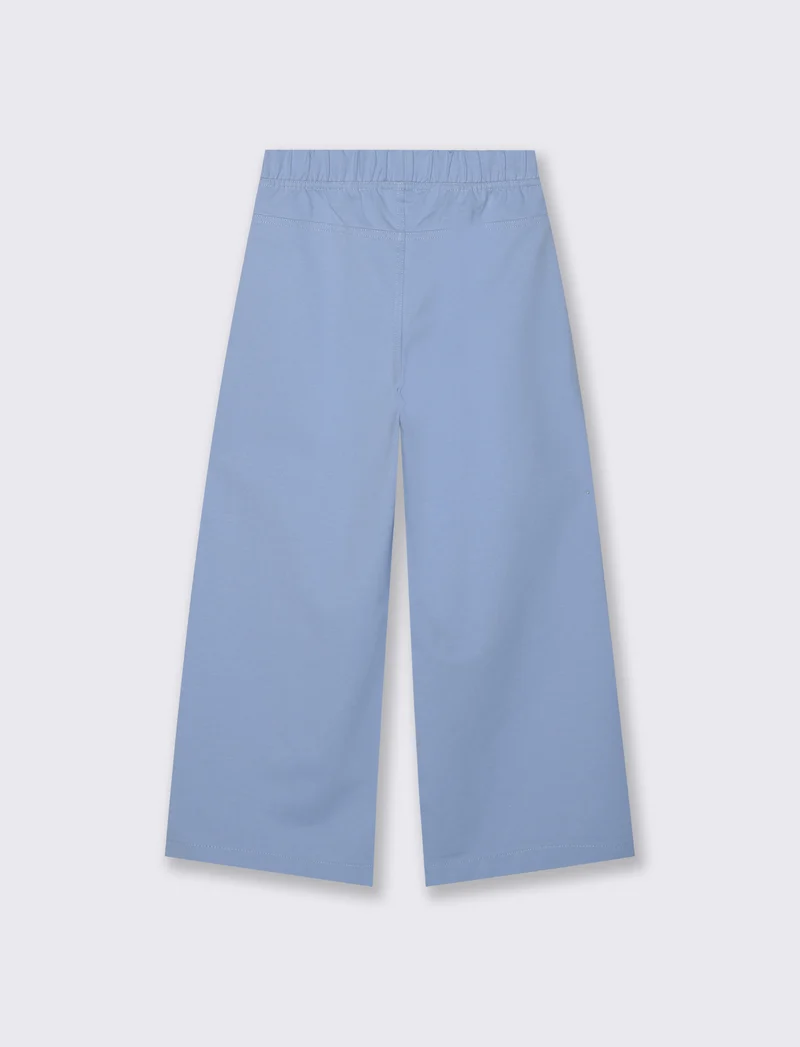 Pantalone palazzo gamba ampia bambina - Azzurro