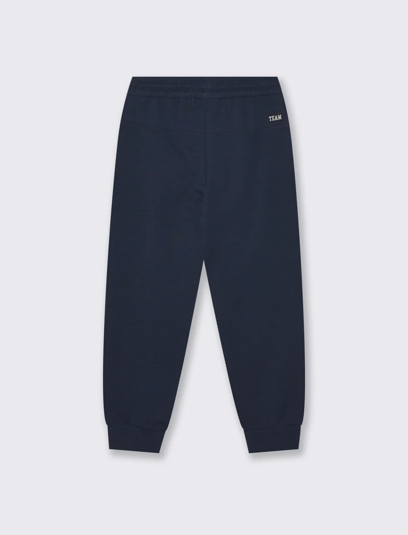 Jogger Comfort in Cotone Fiammato - Blu