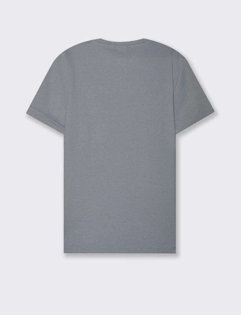 T-shirt in piquet da uomo - Celeste