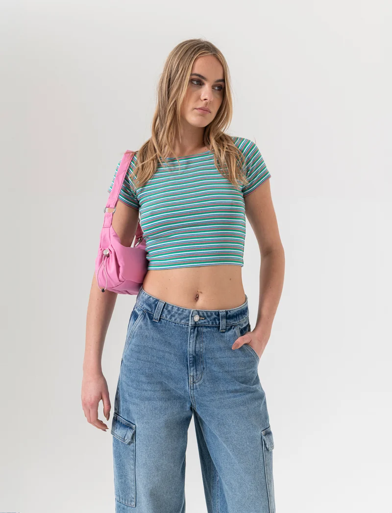 T-shirt crop da donna - var 2