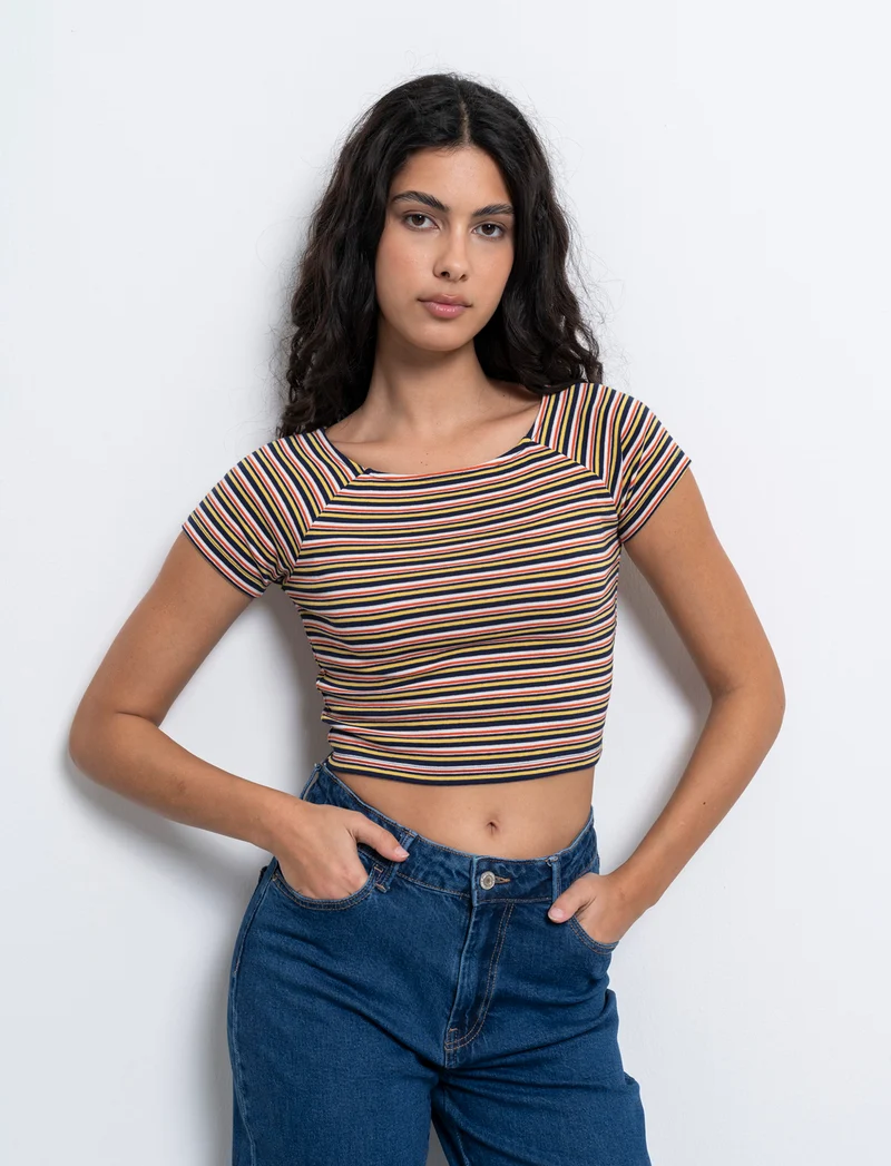 T-shirt crop da donna - var 1