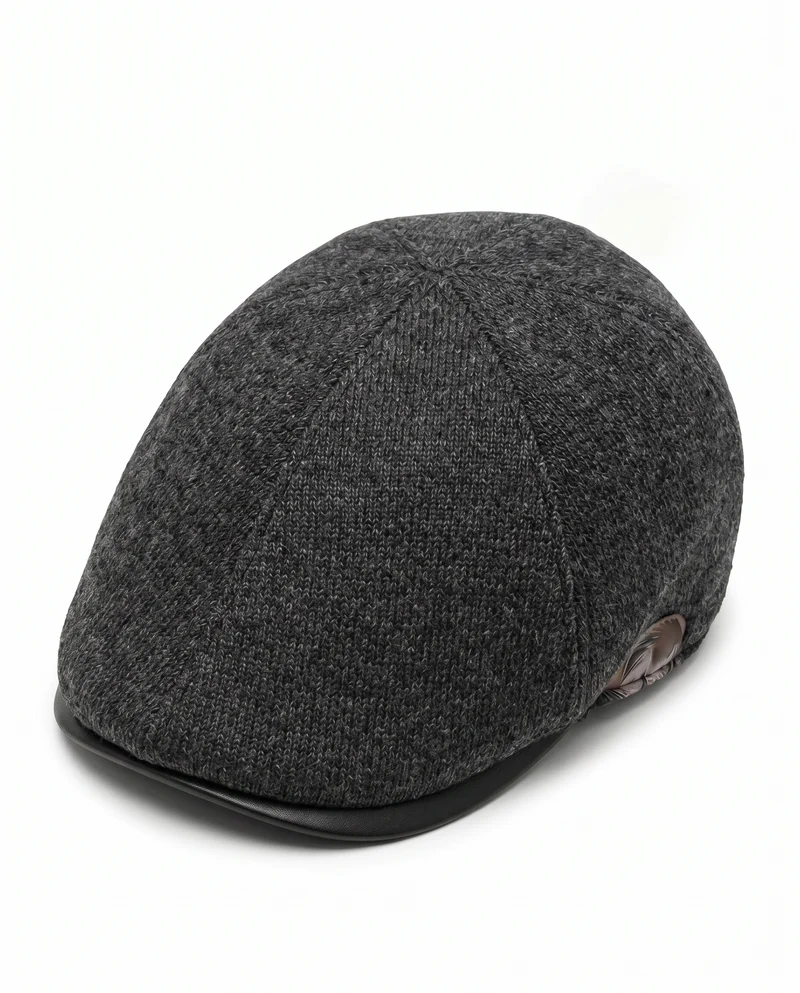 Coppola Melange Uomo Elegante e Stile - Blu