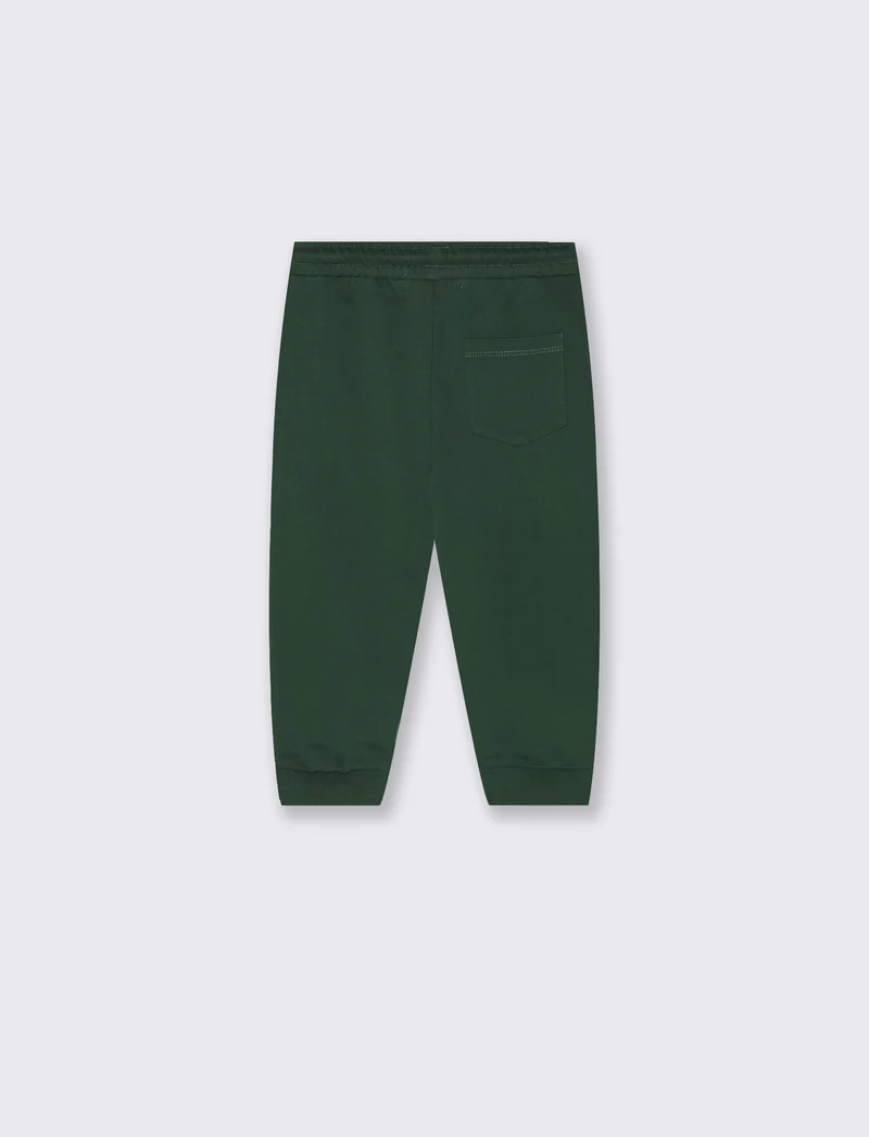 Pantafitness Pantaloni in felpa con tagli - Verde abete