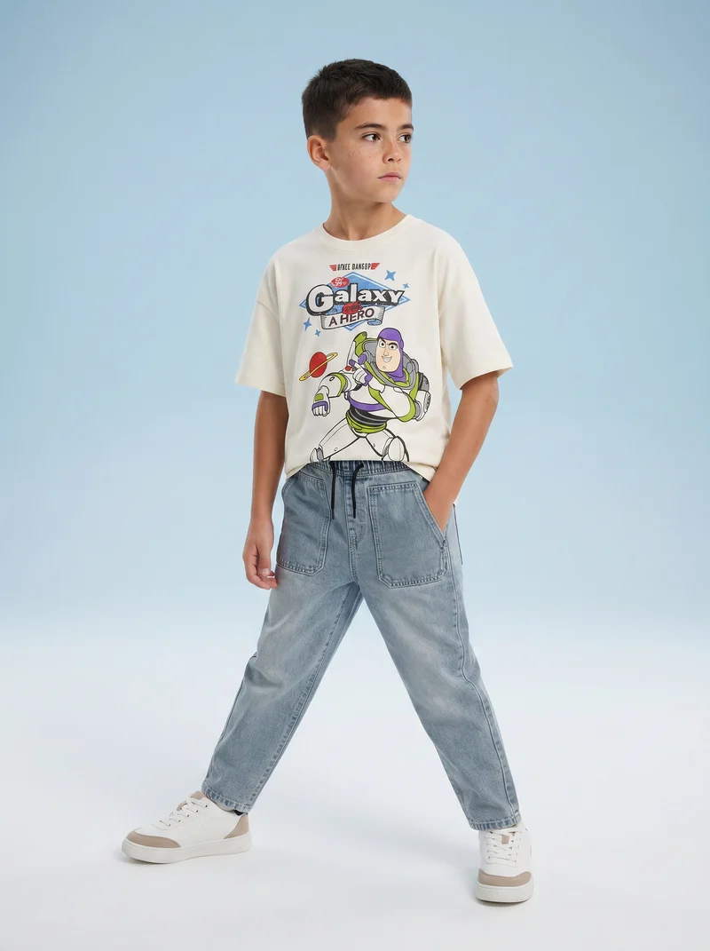 T-shirt bianca girocollo Toy Story - Bianco latte