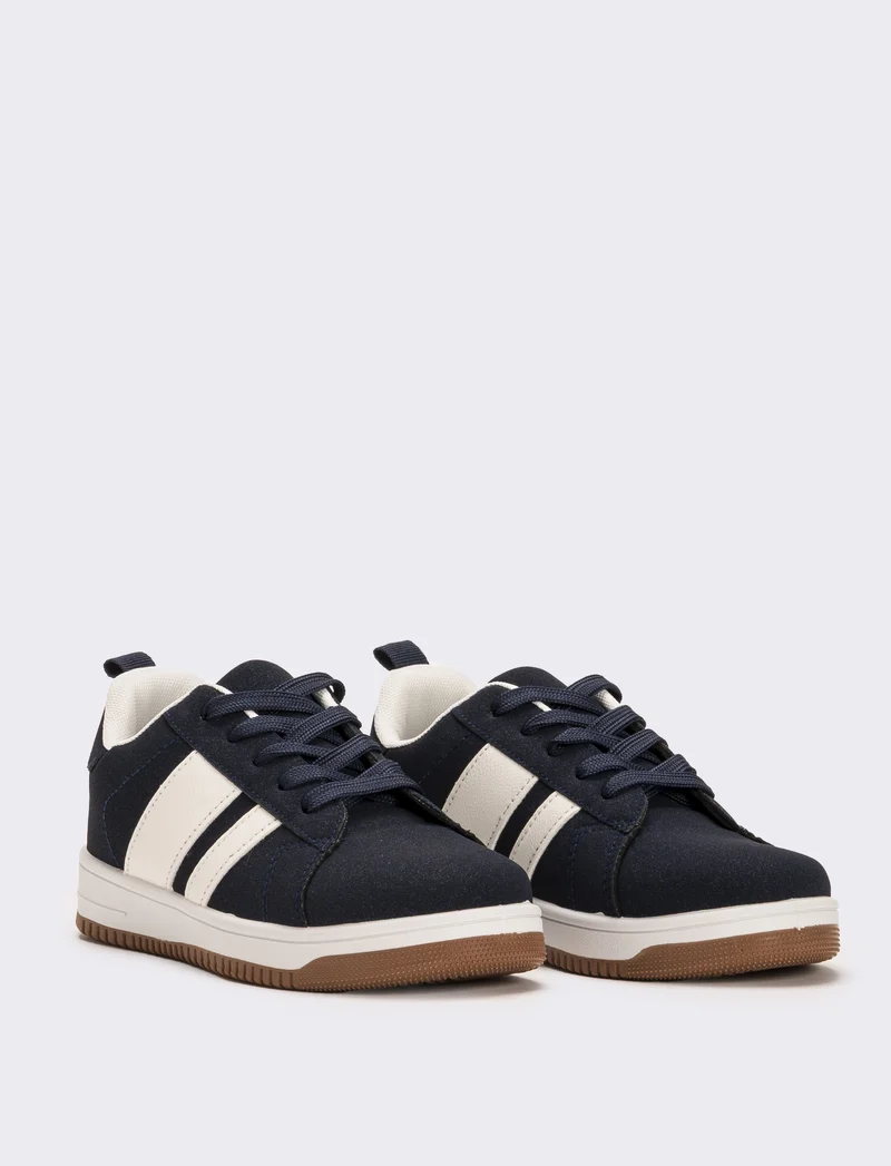Sneakers da bambino con riporti - Blu