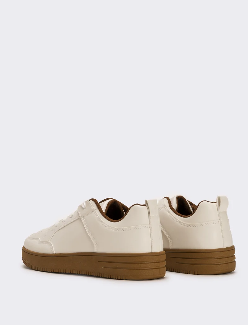 Sneakers basica da uomo - Bianco