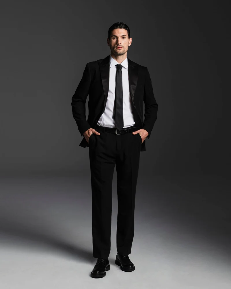PANTALONI DA SMOKING FORMAL FIT - Nero