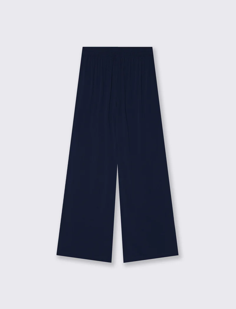 Pantalone con Elastico Dietro - Blu