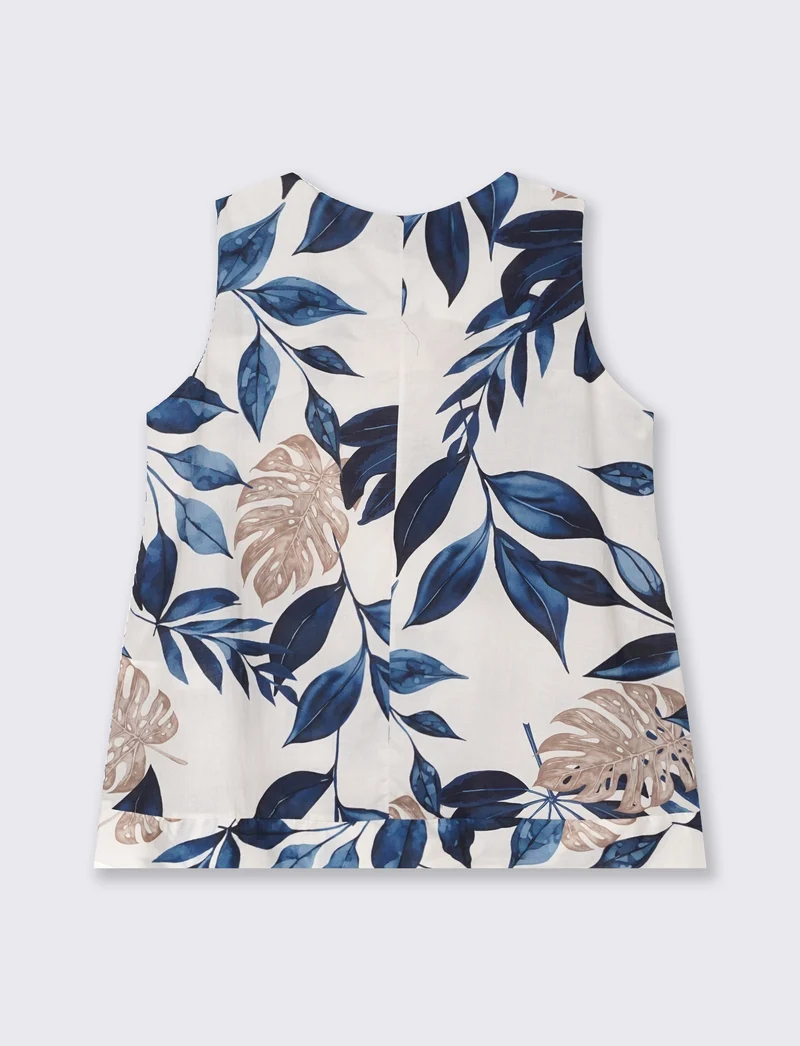 Top in cotone stampato - Var 4