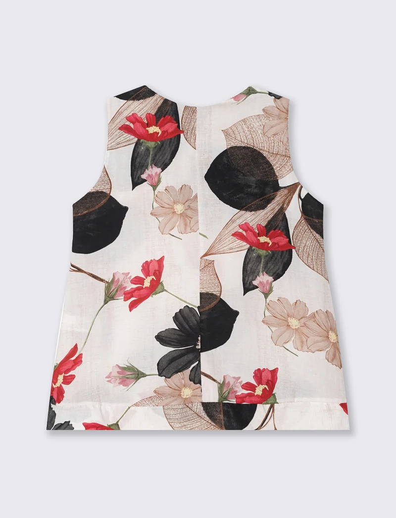 Top in cotone stampato - var 1