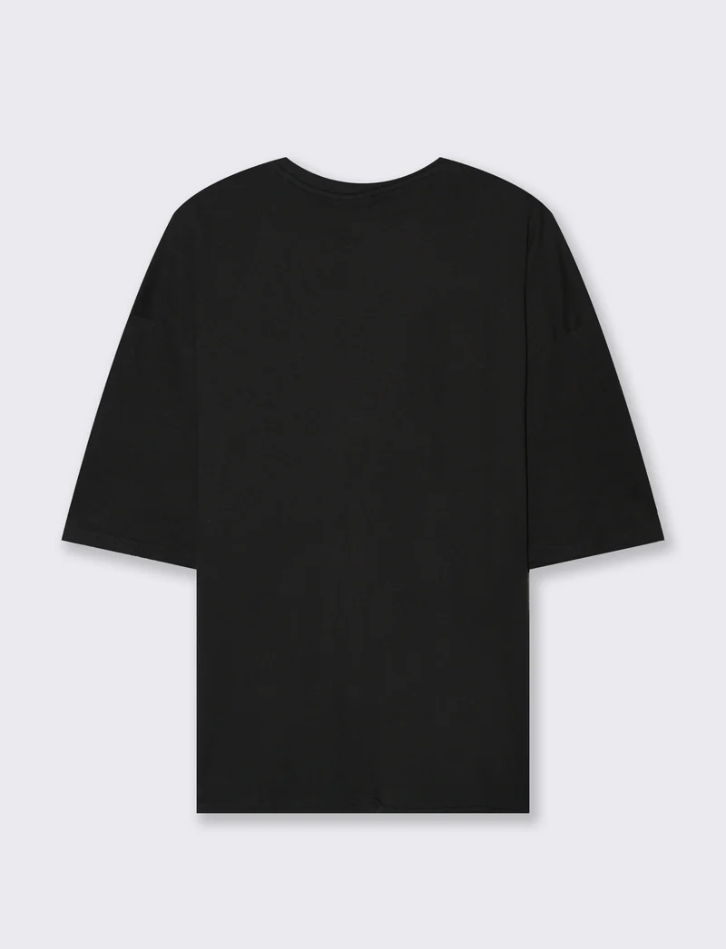 T-SHIRT STAMPA ONE PIECE - Nero