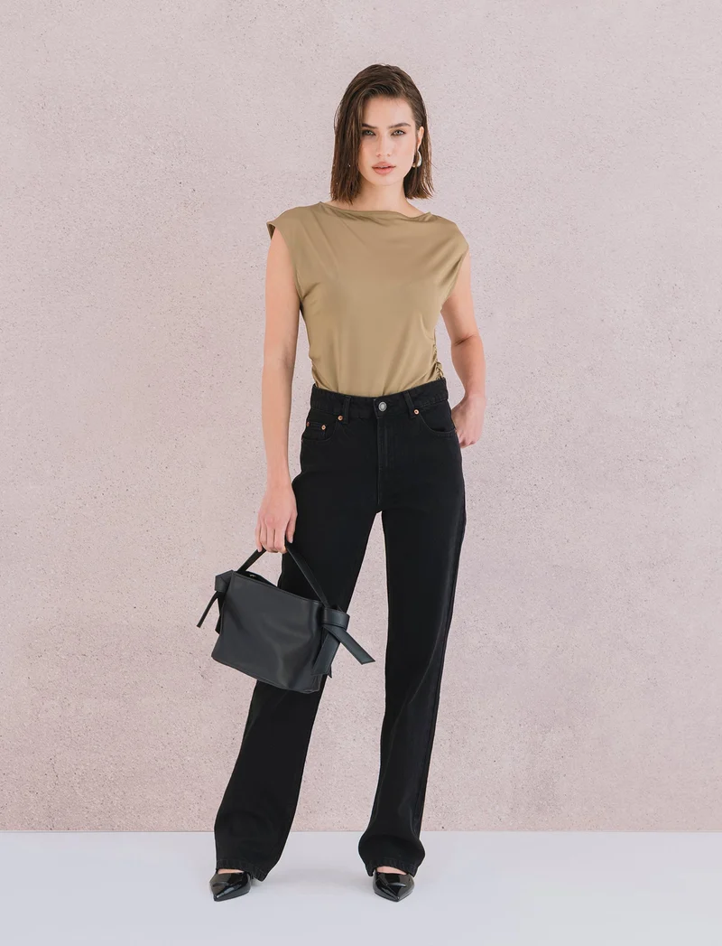 JEANS STRAIGHT - Nero