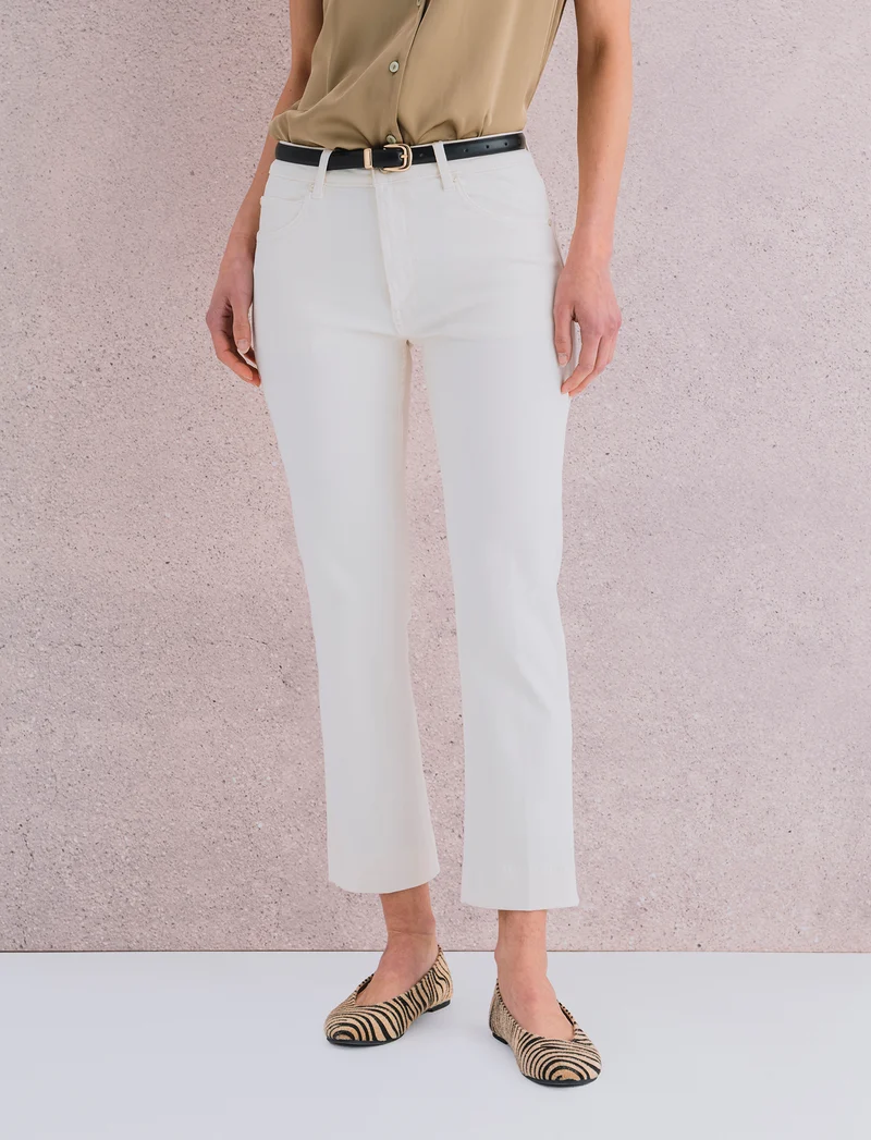 JEANS BOOTCUT - Avorio
