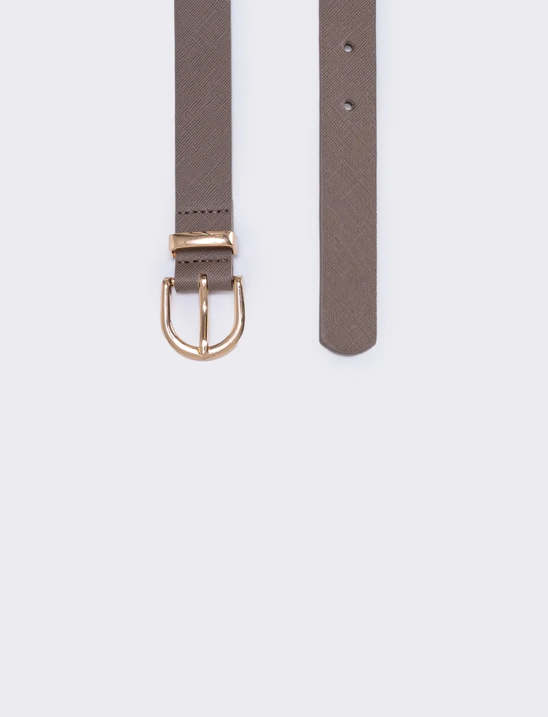 Cintura basic 2,5 cm - Grigio