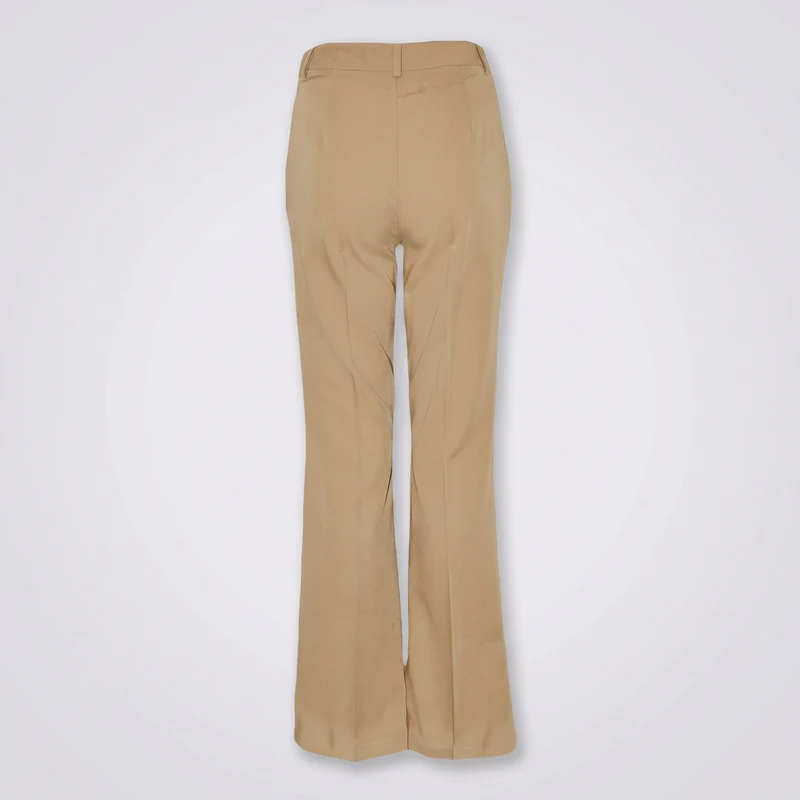 Pantaloni dritti classici con tasche - Sabbia