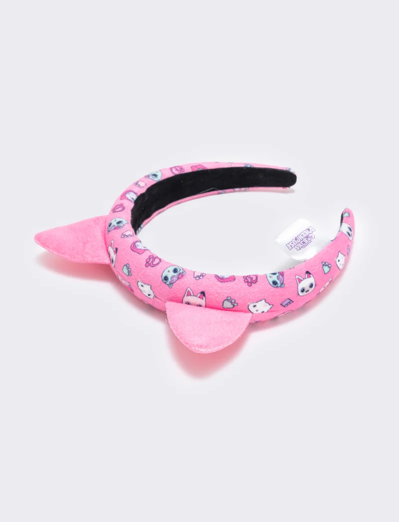 Cerchietto Gabby's con Orecchie Decorate - Rosa