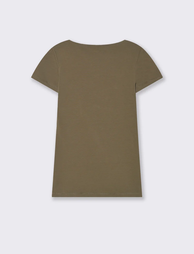 T-Shirt Mezza Manica Elegante - Verde