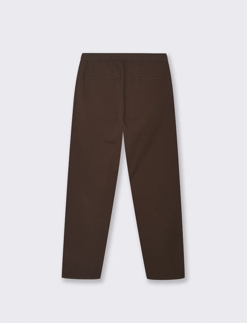 Pantaloni Chino Jogger Struttura Ottoman - Moro