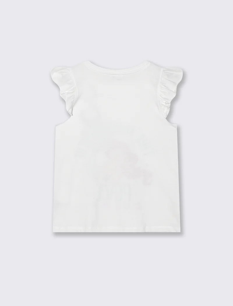 T-shirt Disney Ariel in cotone colorata - Bianco