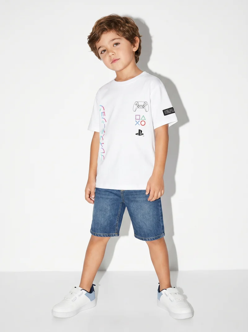 T-Shirt ufficiale di Playstation - Bianco