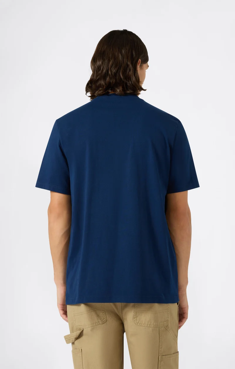 Men’s Heavy Cotton Basic T-Shirt with Embroidered Logo