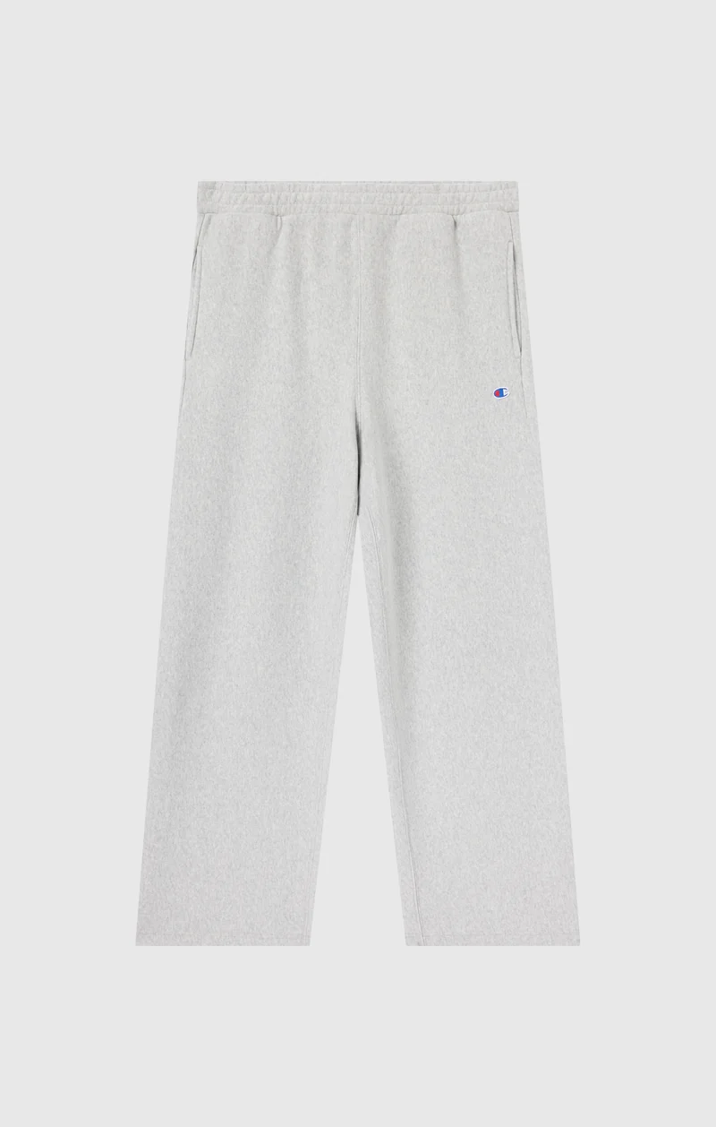 Men’s Reverse Weave Wide Leg Trousers with Brushed Interior