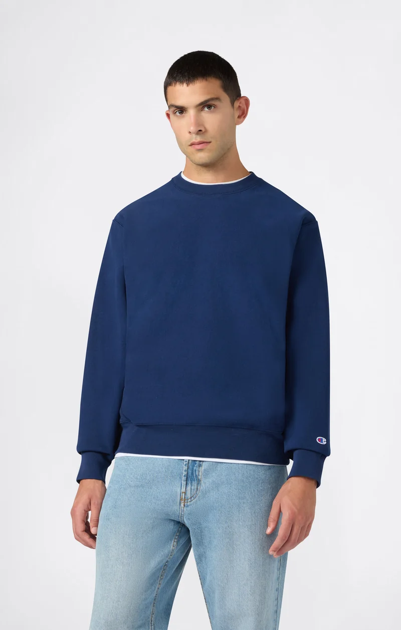 Men’s Reverse Weave Crewneck Sweatshirt with Brushed Interior