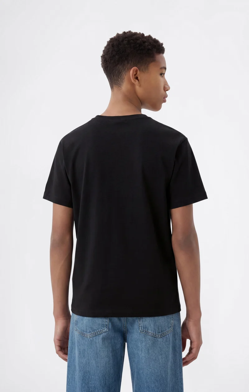 Boys' Crew Neck T-Shirt with Graphic Logo